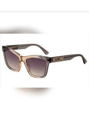 Moschino Women's Grey Rectangular Sunglasses